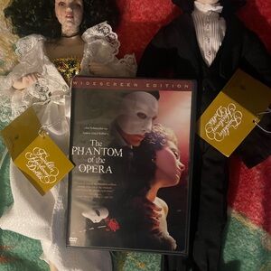 Vintage 1986 Phantom Of The Opera Franklin Heirloom Dolls and Widescreen DVD